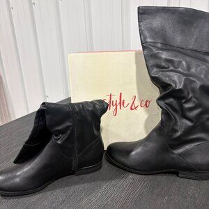 Style & Company Women’s Riding Boots – Black | Size 7 | New